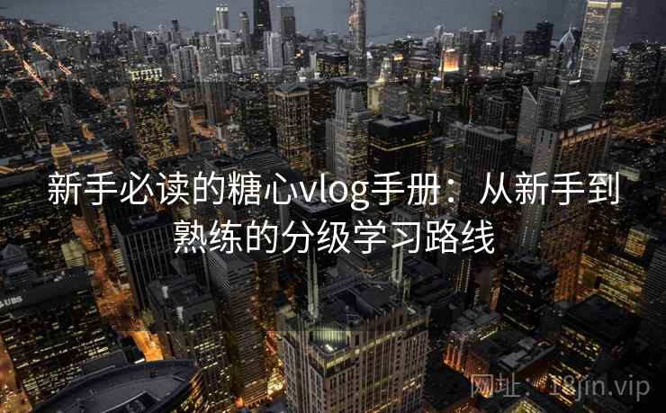 新手必读的糖心vlog手册：从新手到熟练的分级学习路线