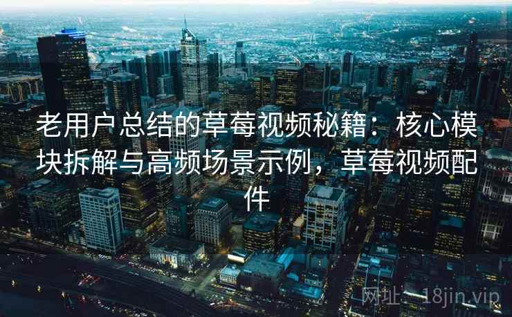 老用户总结的草莓视频秘籍：核心模块拆解与高频场景示例，草莓视频配件
