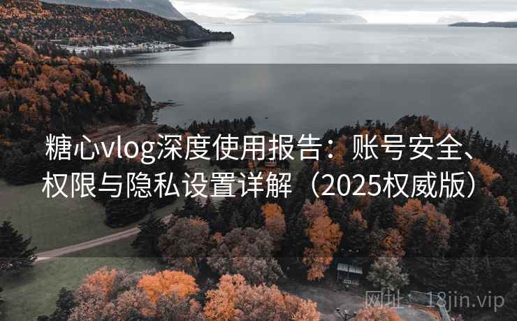 糖心vlog深度使用报告：账号安全、权限与隐私设置详解（2025权威版）