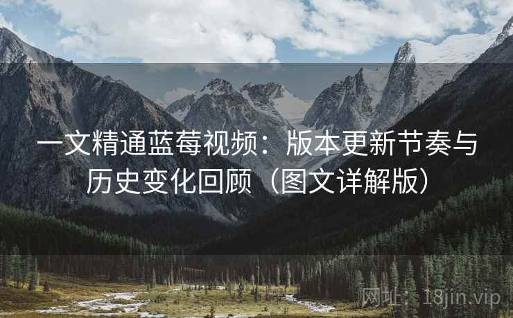 一文精通蓝莓视频：版本更新节奏与历史变化回顾（图文详解版）