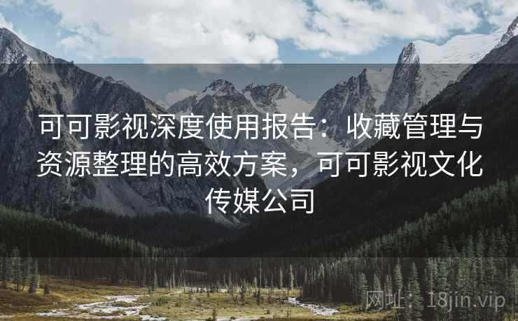 可可影视深度使用报告：收藏管理与资源整理的高效方案，可可影视文化传媒公司